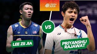 LEE Zii Jia vs Priyanshu RAJAWAT |  Badminton Asia Championships 2024 R32