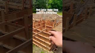 Root Cellar “Bunker” Progress - Days 4&5 #shorts #prepper #bunker #rootcellar #gardening #homestead