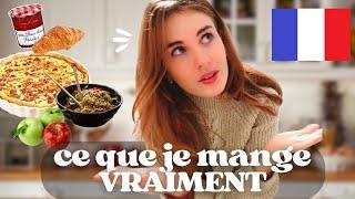 Ce que je mange (vraiment) en tant que Française. Vlog en français avec sous-titres 