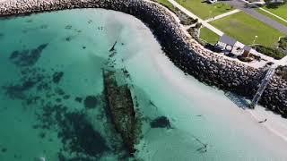 Coogee Beach Perth Western Australia | Omeo ship wreck | DJI mavic mini️