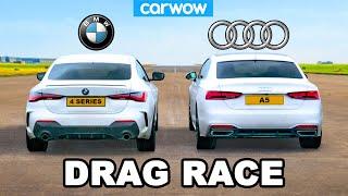 BMW 4 Series vs Audi A5 - DRAG RACE