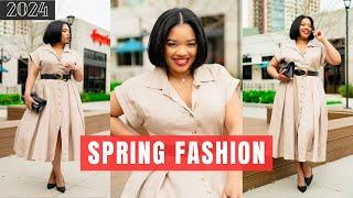 6 Dressy Spring Outfits For Work To The Weekend | Curvy Girl Approved Try On Haul