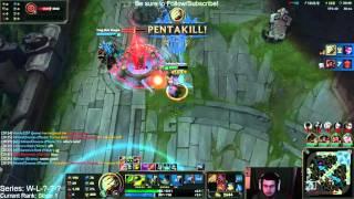 Split-Push Master Yi Penta | #LeagueOfLegends (Season 6 Ranked)