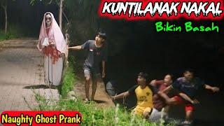 Prank Kuntilanak Bikin Basah || Prank Hantu Lucu Bikin Ngakak || Funniest Ghost Prank