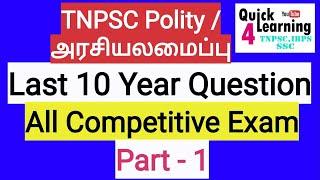 Polity Previous Year Question TNPSC