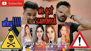 Twins react to Arishfa Khan Shayari | We got Scammed ️ | Indian twins react to Arishfa Khan |