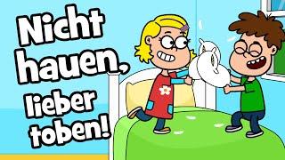   Kinderlied Nicht hauen, lieber toben - Hurra Kinderlieder - mit Ärger umgehen - sich vertragen