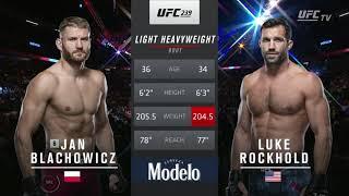 Jan Blachowicz vs Luke Rockhold UFC 239 FULL FIGHT Champions