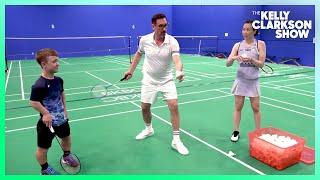 Olympian & Paralympian Beiwen Zhang & Miles Krajewski Teach Lawrence Badminton | Chasing Gold