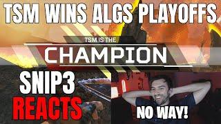 Snip3down Reacts to TSM Winning ALGS Playoffs ($100K!!!)