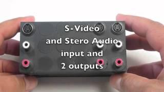 1x2 S-Video plus Audio Distribution Amplifier (VAC 19-111-162)