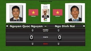 Carom 3 Cushions  Final : Nguyen Quoc Nguyen vs Ngo Dinh Nai