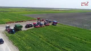 President Ilham Aliyev watched sowing process in farmer Elshan Khalilov’s cotton field