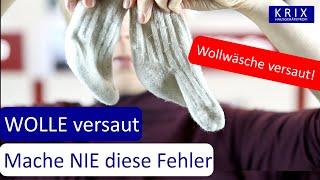 Wollwäsche richtig waschen | diese Fehler macht jeder!