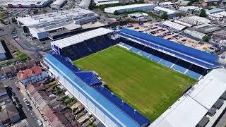 Fratton Park on 24th June '24 - New South Stand and grass condition.