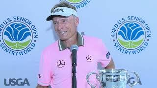 Bernhard Langer Sunday Flash Interview 2023 US Senior Open Championship