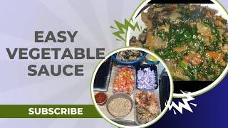 How to make Best Vegetable sauce/ Ugu sauce/Vegetable Sauce for rice/yam #fyp #vegetables #sauce