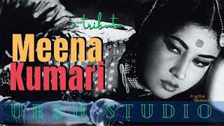 Meena Kumari, a tribute : Padmashree Dr Shoma Ghosh : Oma De Akk in Urdu Studio w Manish Jyoti Gupta