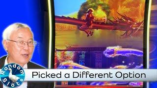 Cai Shen's Dragon Slot Machine Bonus with Different Choice