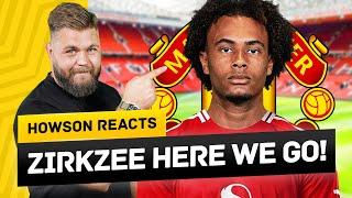 Joshua Zirkzee To Manchester United CONFIRMED! Howson Reacts