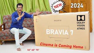 Sony Bravia 7 mini LED 4K TV 2024  Unboxing in Telugu...