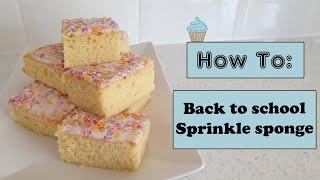 BACK TO SCHOOL - Classic Sprinkle sponge cake
