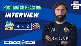 Post Match Interview. Linfield 4-2 Glenavon