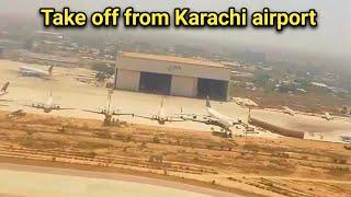 Amazing Take off from Karachi International airport || Karachi to Islamabad || Aamir's Trend