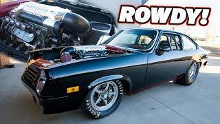 4.5L Whipple Supercharged 427CI LS Swapped Chevy Vega First Drive!