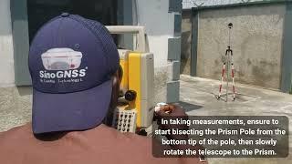 TOTAL STATION TUTORIAL- HOW TO CARRY OUT A LAND SURVEY WITH DTM 152M USING ANGLES AND DISTANCES