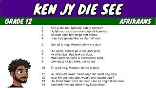 Ken Jy Die See deur Uys Krige (Grade 12 Afrikaans)