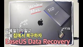 집에서 간편하게 데이터 복구할 수 있습니다 진짜 쉬워요 | EaseUS Data Recovery