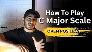 C Major Scale on Guitar(Open Position) | Guitar Lessons for Beginners in Hindi |#guitar #MannnStudio