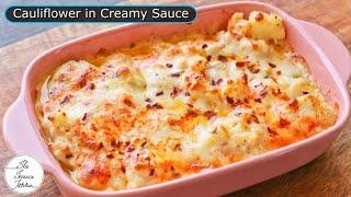 Baked Cauliflower in White Sauce | Baked Cheese Cauliflower You Would Love ~ The Terrace Kitchen