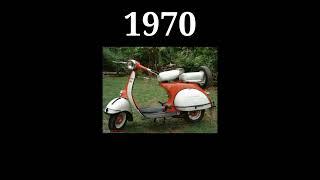 (1945~2023) Vespa scooter #evolution #collection #short