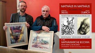 Matthäus in Matthäus – Ausstellung in der Matthäuskirche Bockwa