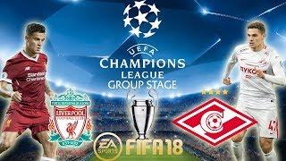 FIFA 18 Liverpool vs Spartak Moscow | Champions League Group Stage 2017/18 | PS4 Full Match