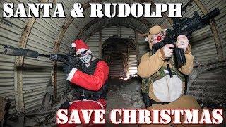 Santa and Rudolph SAVE CHRISTMAS