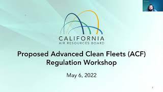 Public Workshop on Draft Regulatory Language for the Advanced Clean Fleets Regulation