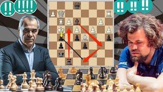 Best Wonderful Chess Game : 74 | Magnus Carlsen vs Garry Kasparov | #chess #chesspuzzleseries