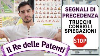 SEGNALI DI PRECEDENZA - IL RE DELLE PATENTI - PATENTE B - ESAME DI TEORIA