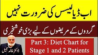 DIET CHART FOR CKD STAGE 1 AND 2 - Part 3 | Lecture 214