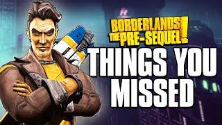 20 Facts you MISSED in Borderlands The Pre-Sequel!