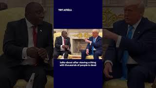 Trump And Ramaphosa Joke On Plane Gift #trtafrika #news #southafrica #trump #ramaphosa