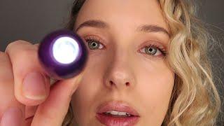 ASMR: Facial Examination with Up Close Flashlight & Face Touching