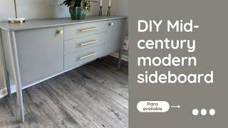 How to Build a Mid-Century Modern Sideboard/Credenza/Buffet/Media Console