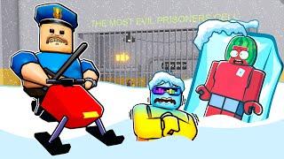 FROZEN BARRY'S PRISON RUN in Roblox (New Scary Obby #Roblox)