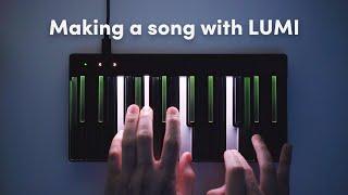 Making a synthwave song with ROLI LUMI Keys (song: overcome / random jam / making a song)