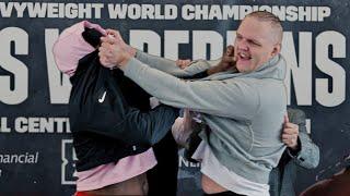 CHAOS!! HEAVYWEIGHTS ERUPT AT CLARESSA SHIELDS PRESS CONFERENCE • DAZN Boxing