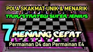 Trik/Strategi dan pola skak mat dari beberapa pembukaan pada permainan  Menang cepat Pion D4 & E4